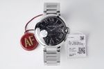 AF Factory Cartier Ballon Bleu 316L Stainless Steel Case & Bracelet Black Dial Watch